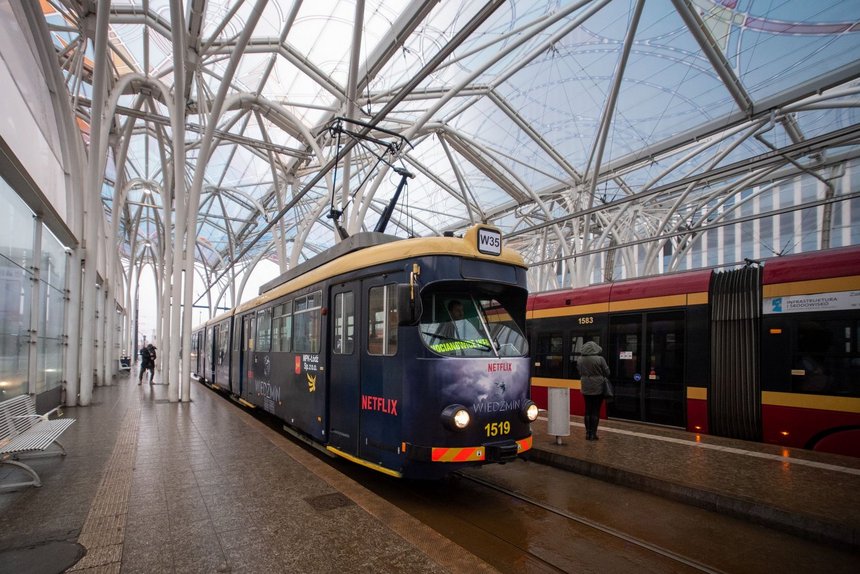 Tramwaj z Wiedźminem fot. Paweł Łacheta